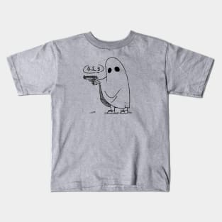 Ghost with Gun Kids T-Shirt